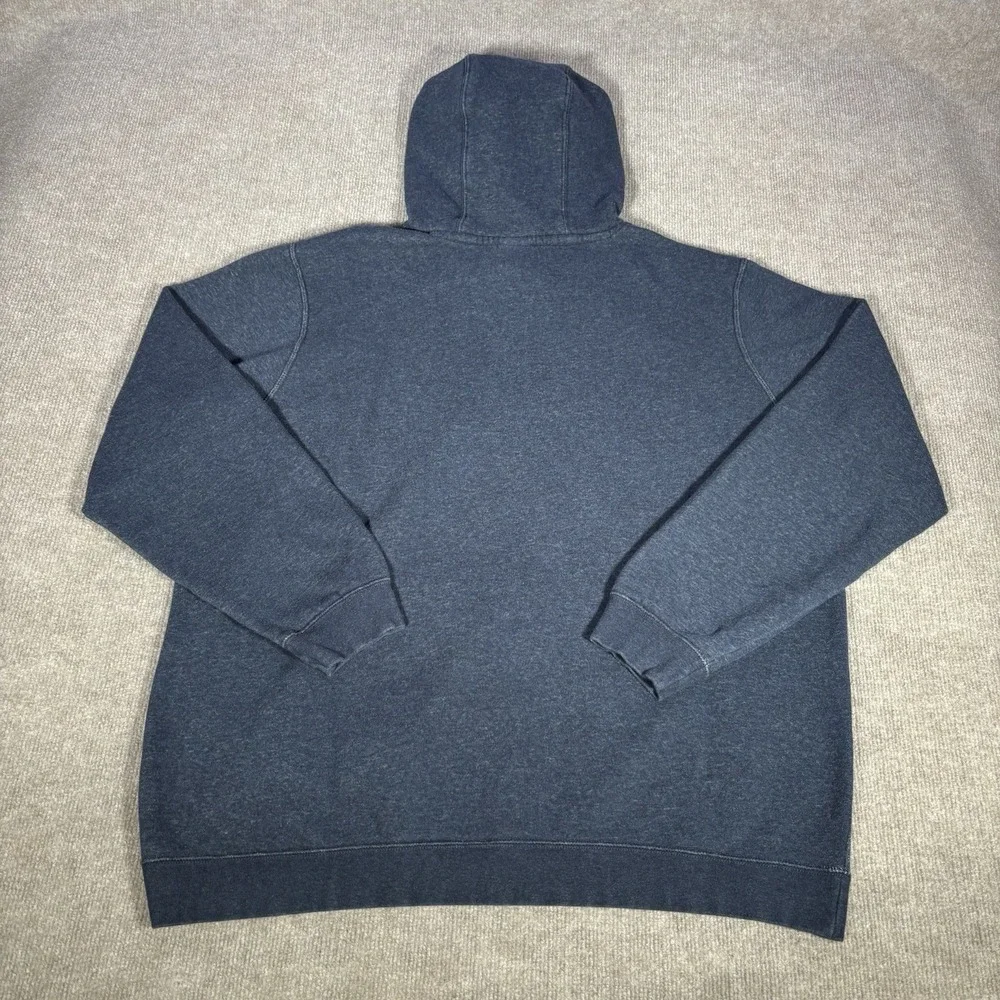 Nike Sportswear Club Fleece Hoodie Sweatshirt Mens 2XL Pullover Blue Embroidered